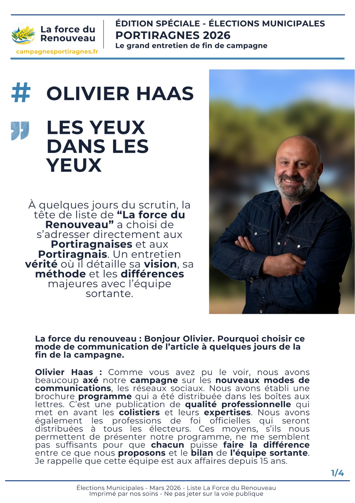 Olivier Haas – Interview édition spéciale